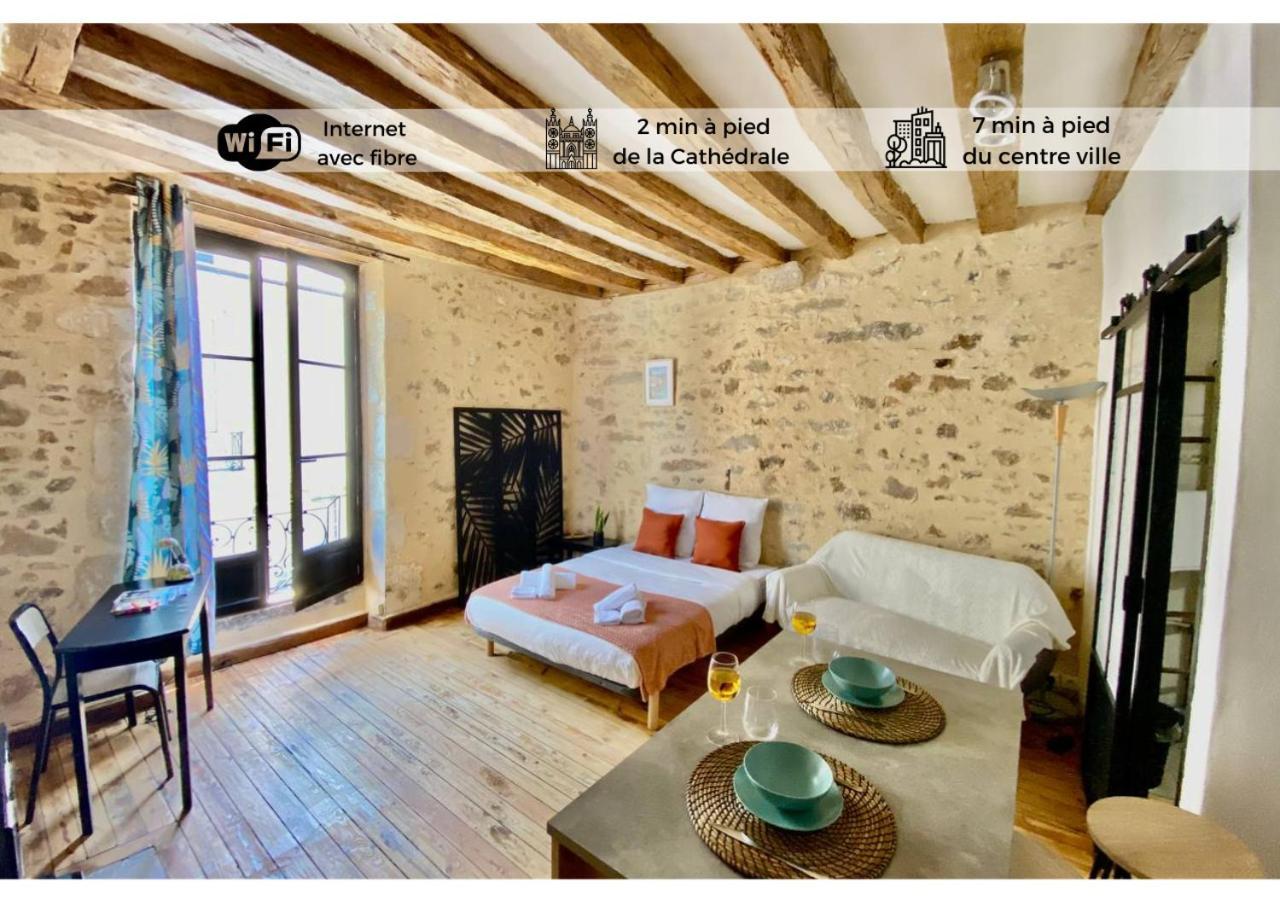 Le Cosy-Chic, 2 Min A Pied Cathedrale , Jacobins Apartment Le Mans Bagian luar foto